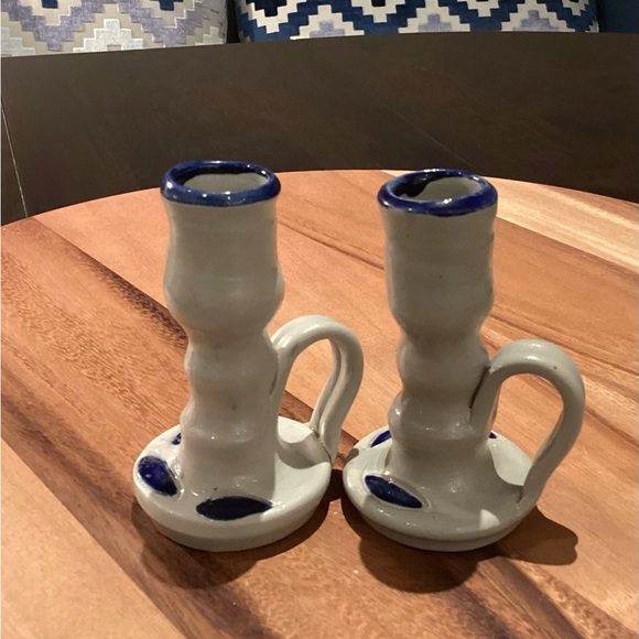 Williamsburg Pottery Other - Williamsburg Pottery Candlestick Holders (2)
